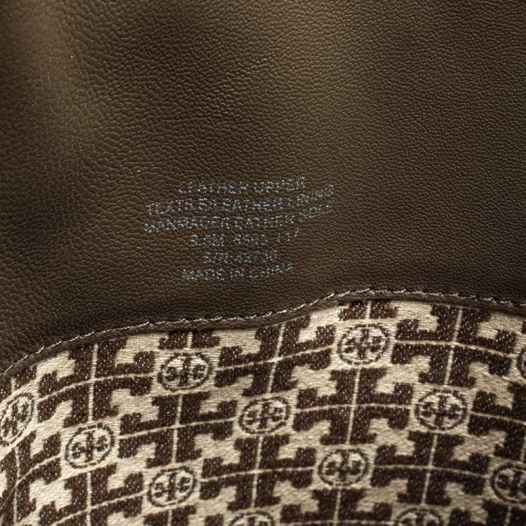 Pre Owned Tory Burch Grey Leather Ashlynn Knee Length Riding Boots Size 39.5 