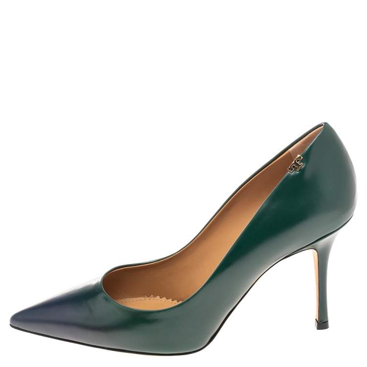 Tory Burch Green/Blue Ombre Leather Penelope Pumps Size 39 Tory Burch | TLC