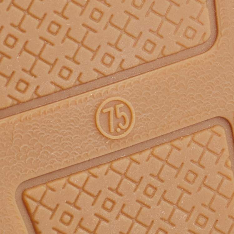 مملوكة مسبقًا Tory Burch Black Patent and Leather Flat Espadrilles Size 37.5