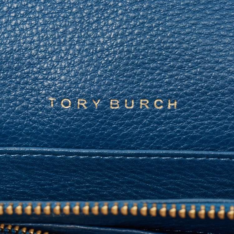 مملوكة مسبقًا Tory Burch Blue Leather Thea Crossbody Bag