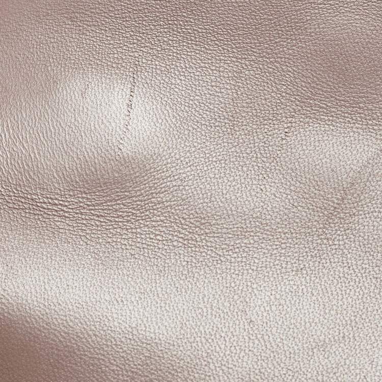 Pre Owned Tory Burch Grey Quilted Leather Fleming Shoulder Bag