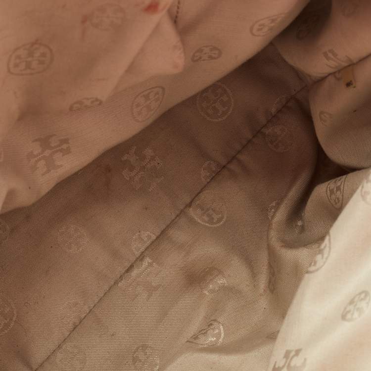 مملوكة مسبقًا Tory Burch Red Patent and Leather Large Double Zip Robinson Tote