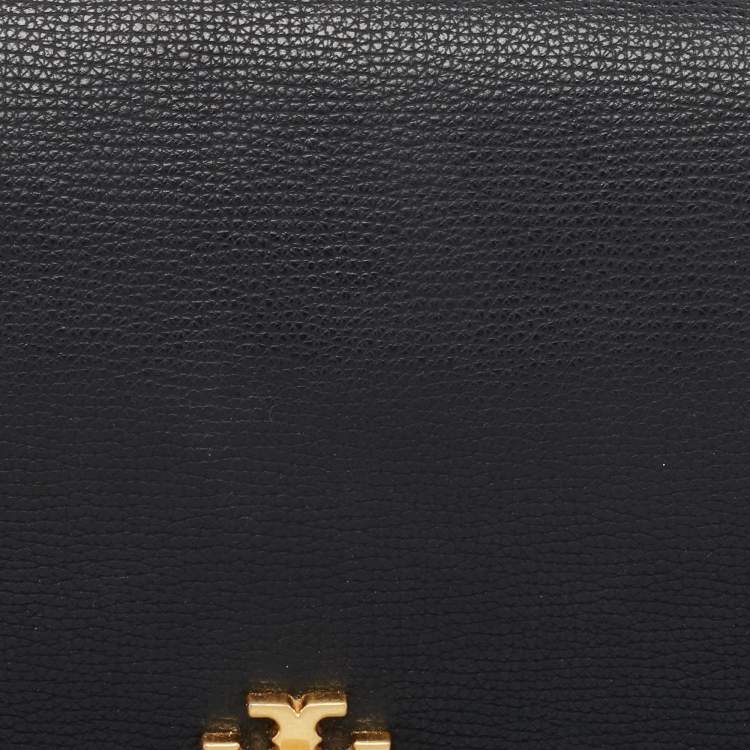Pre Owned Tory Burch Black Leather Kira Shoulder Bag