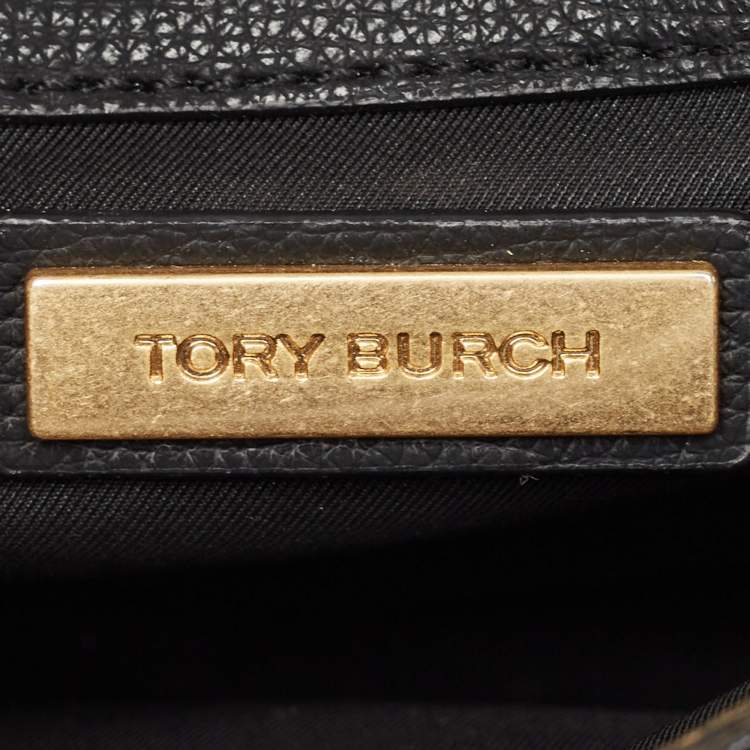 Pre Owned Tory Burch Black Leather Kira Shoulder Bag