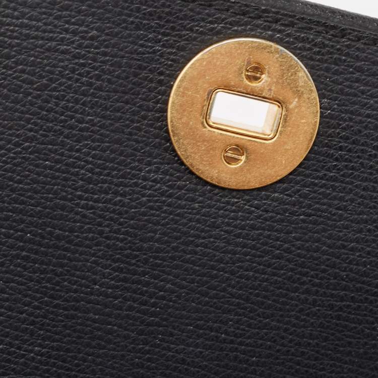 Pre Owned Tory Burch Black Leather Kira Shoulder Bag