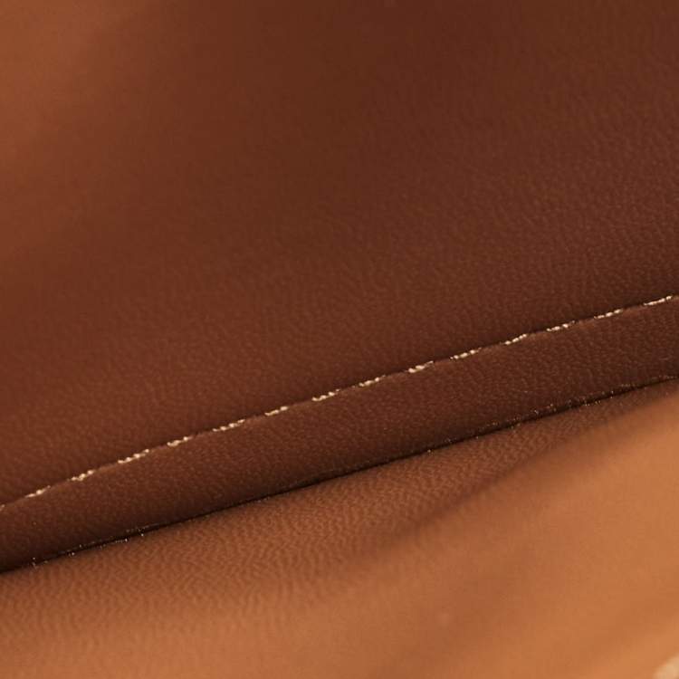 Pre Owned Tory Burch Burgundy Glossy Leather Eleanor Dragon Rectangular Shoulder Bag