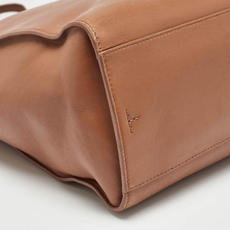 Pre Owned Tory Burch Brown Leather Brooke Tote