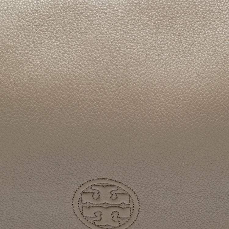 مملوكة مسبقًا Tory Burch Beige Leather Bombe Flap Shoulder Bag