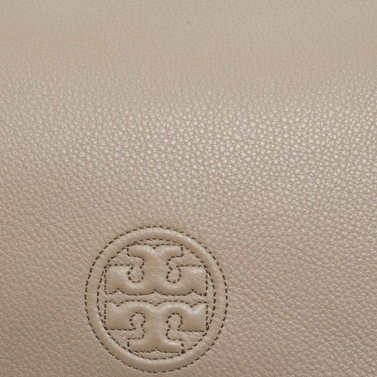 مملوكة مسبقًا Tory Burch Beige Leather Bombe Flap Shoulder Bag