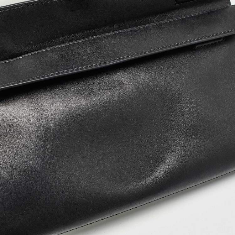 Pre Owned Tory Burch Back Leather Miller Clutch