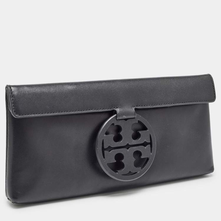 Pre Owned Tory Burch Back Leather Miller Clutch