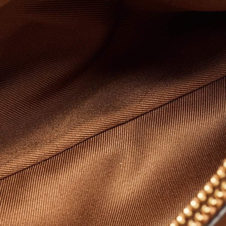 Pre Owned Tory Burch Brown Quilted Leather Fleming Shoulder Bag