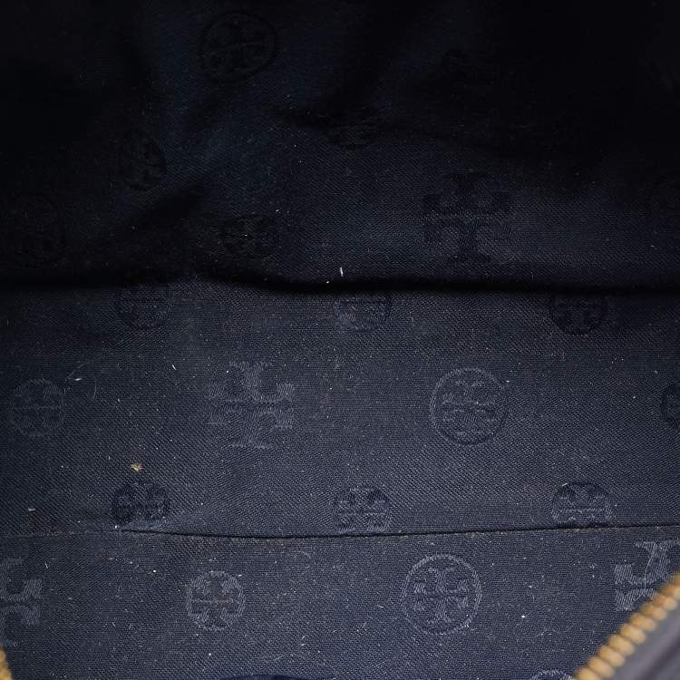 Pre Owned Tory Burch Multicolor Woven Leather Doreen Satchel