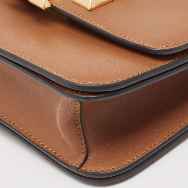 Pre Owned Tory Burch Brown Leather Eleanor Shoulder Bag