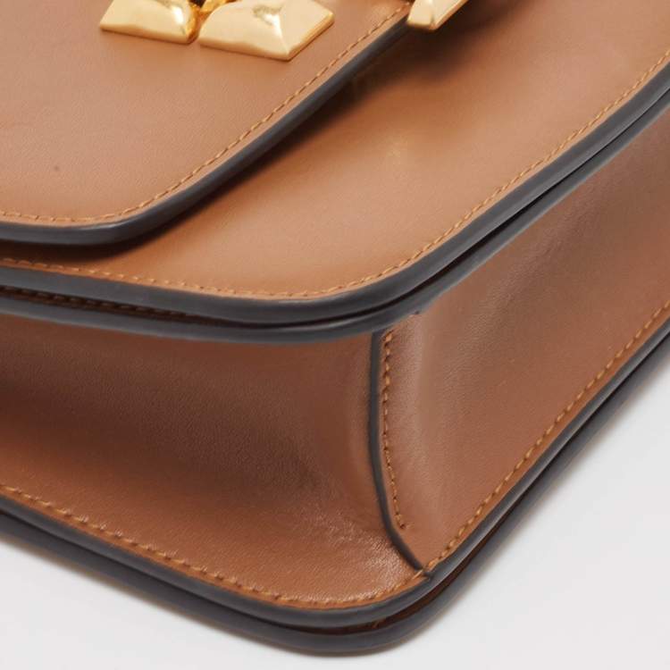 Pre Owned Tory Burch Brown Leather Eleanor Shoulder Bag