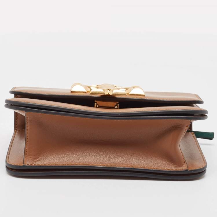 Pre Owned Tory Burch Brown Leather Eleanor Shoulder Bag