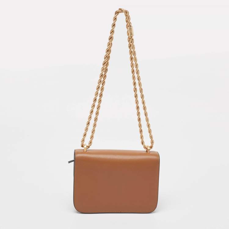 Pre Owned Tory Burch Brown Leather Eleanor Shoulder Bag