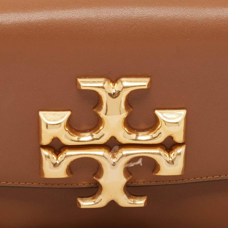 Pre Owned Tory Burch Brown Leather Eleanor Shoulder Bag