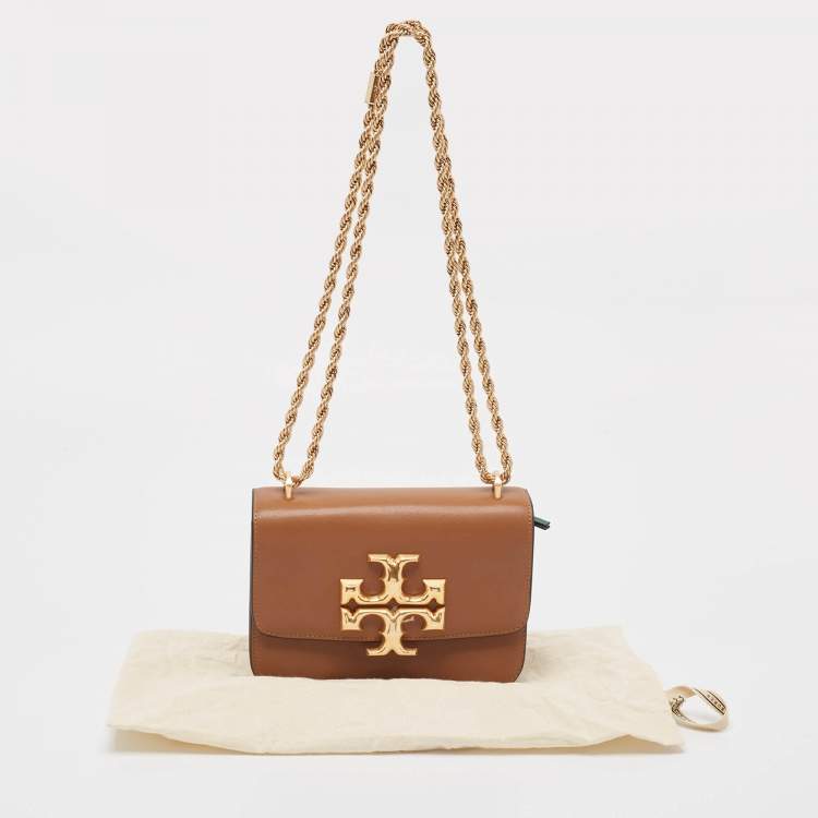 Pre Owned Tory Burch Brown Leather Eleanor Shoulder Bag