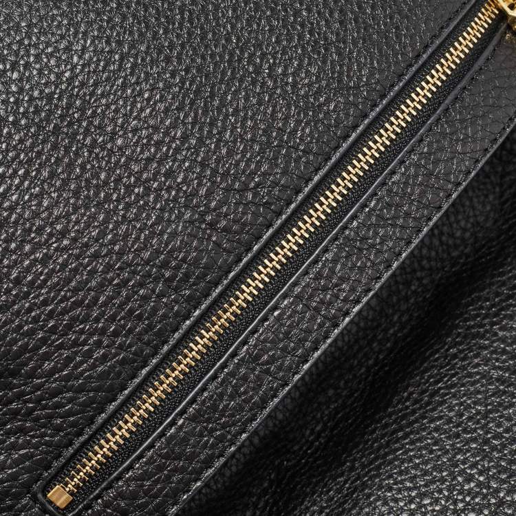 Pre Owned Tory Burch Black Leather Amanda Crossbody Bag