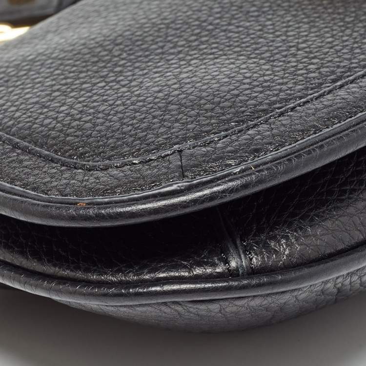 Pre Owned Tory Burch Black Leather Amanda Crossbody Bag