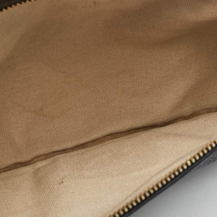 Pre Owned Tory Burch Black Leather Reva Chain Flap Bag