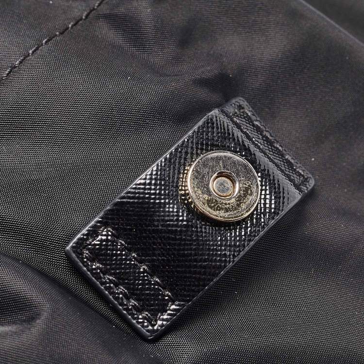 Pre Owned Tory Burch Black Nylon Bill Backpack