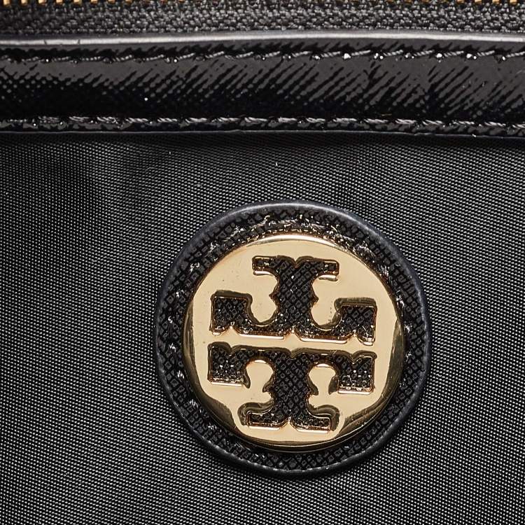 Pre Owned Tory Burch Black Nylon Bill Backpack