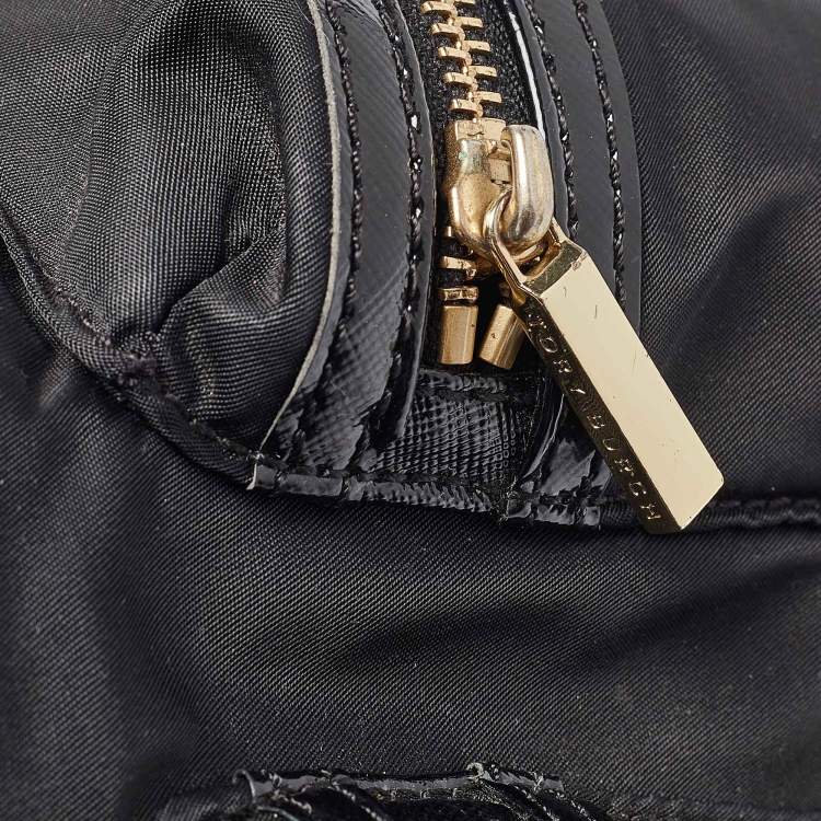 Pre Owned Tory Burch Black Nylon Bill Backpack