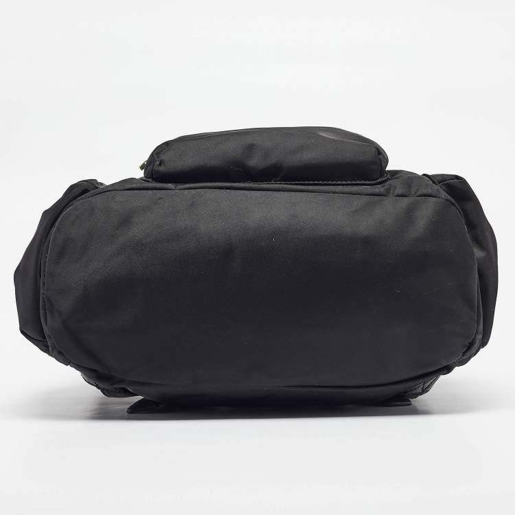 Pre Owned Tory Burch Black Nylon Bill Backpack