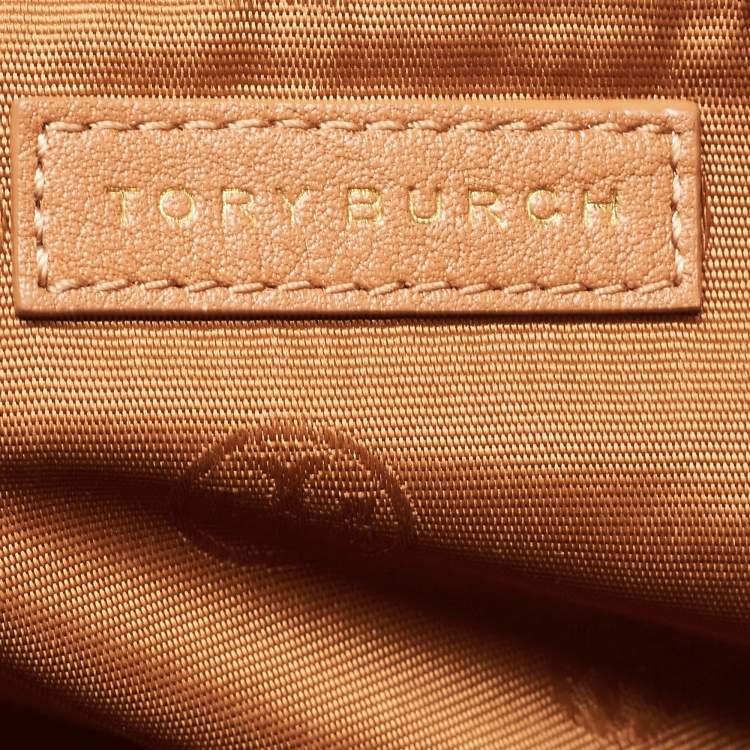 مملوكة مسبقًا Tory Burch Brown Embossed Leather Bryant East West Tote