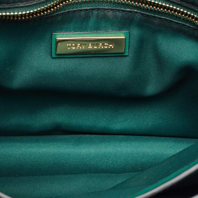 Pre Owned Tory Burch Multicolor Leather Floral Juliette Shoulder Bag