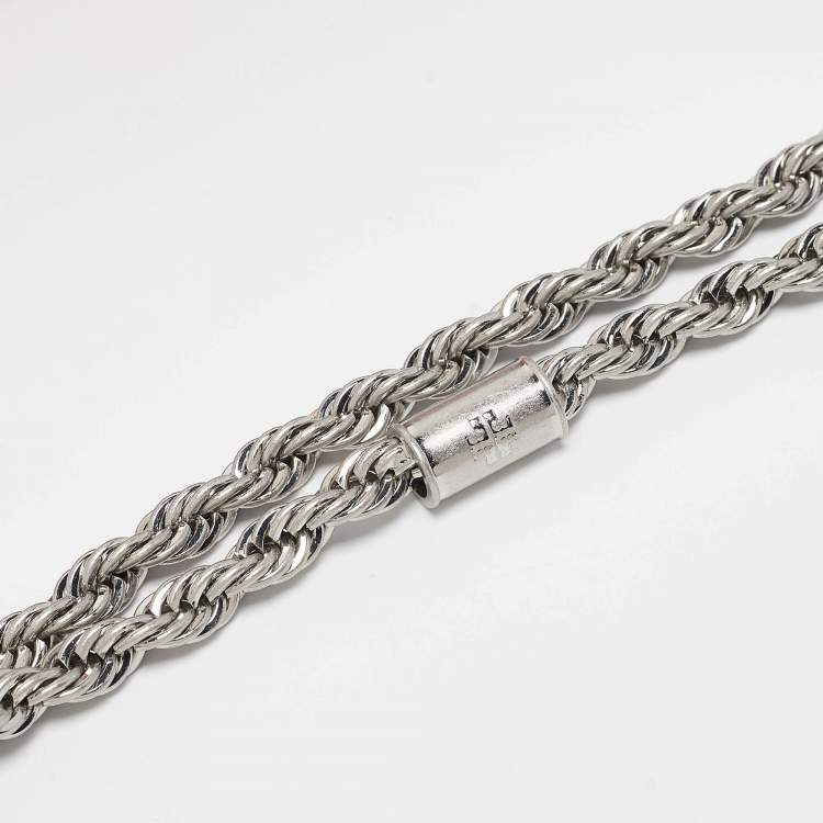 Pre Owned Tory Burch Iridescent Metallic Snake Effect Leather Small Convertible Eleanor Shoulder Bag