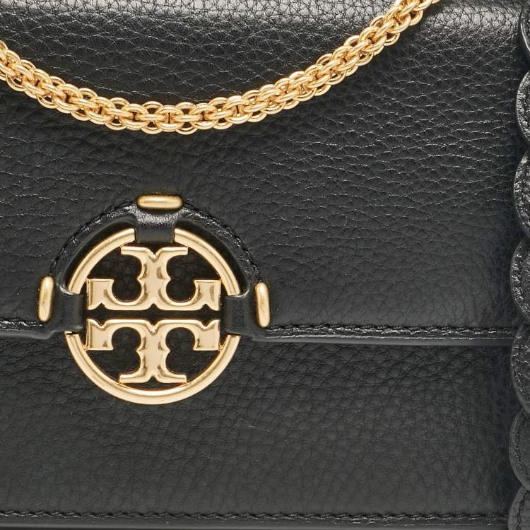 Pre Owned Tory Burch Black Leather Mini Miller Shoulder Bag