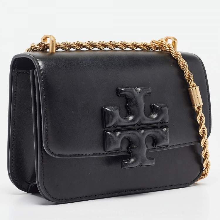 Pre Owned Tory Burch Black Leather Small Eleanor Shoulder Bag