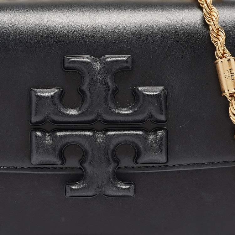 Pre Owned Tory Burch Black Leather Small Eleanor Shoulder Bag