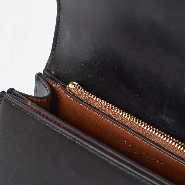 Pre Owned Tory Burch Black Leather Small Eleanor Shoulder Bag