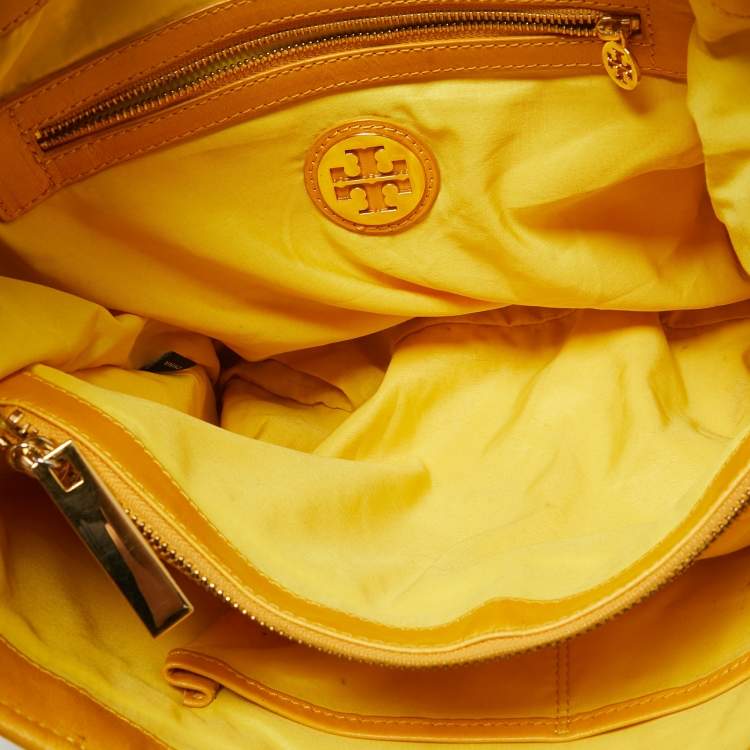 Pre Owned Tory Burch Tricolor Leather Amanda Tote