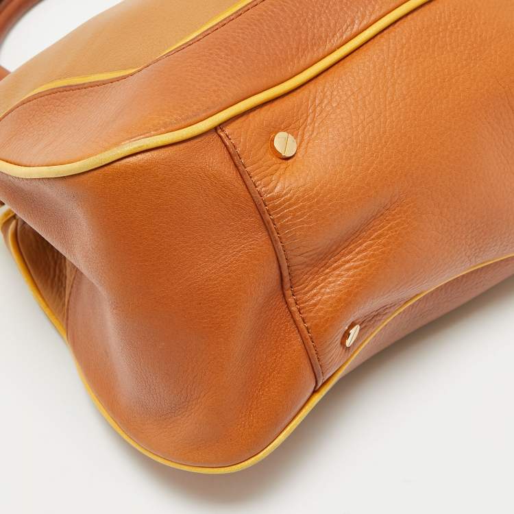 Pre Owned Tory Burch Tricolor Leather Amanda Tote
