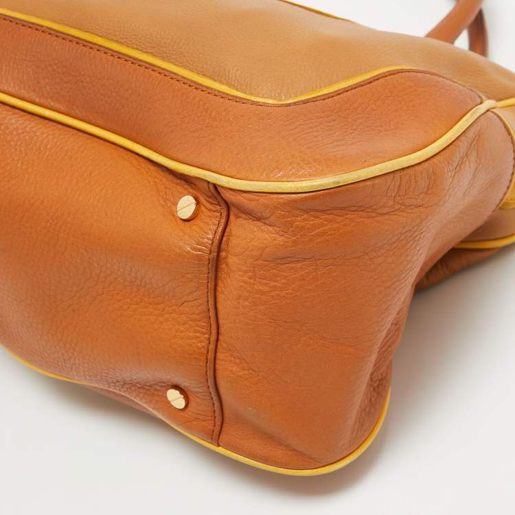 Pre Owned Tory Burch Tricolor Leather Amanda Tote