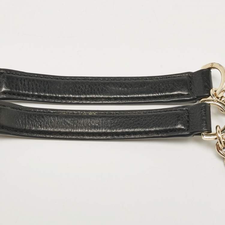 Pre Owned Tory Burch Black Leather Slouchy Marion Tote