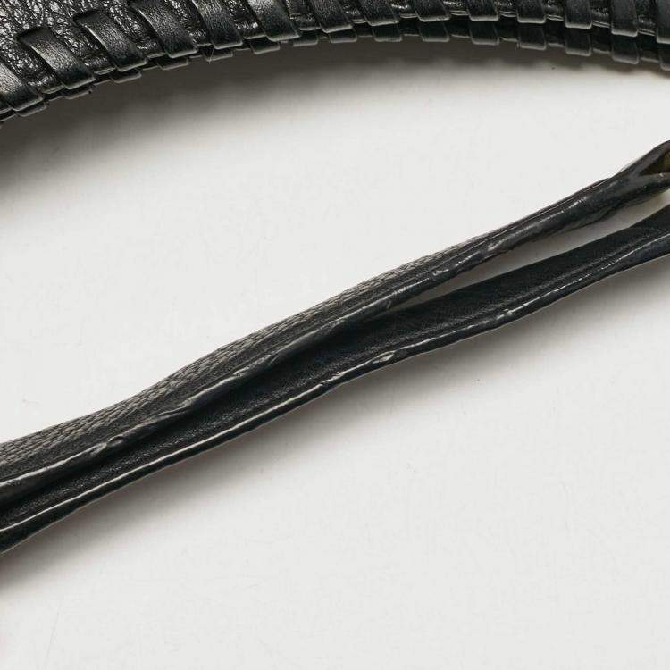 Pre Owned Tory Burch Black Leather Slouchy Marion Tote