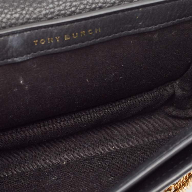 مملوكة مسبقًا Tory Burch Black Leather Mini Chelsea Shoulder Bag