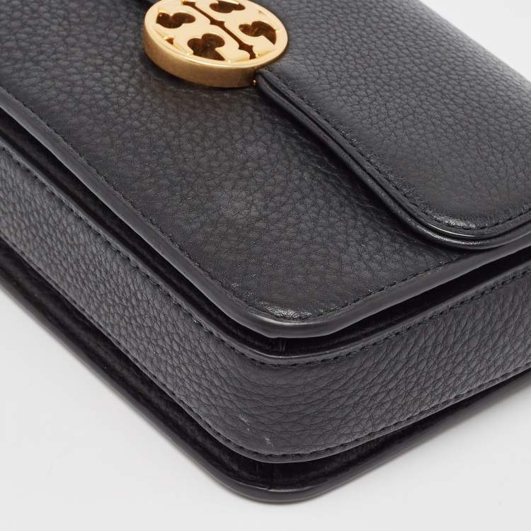 مملوكة مسبقًا Tory Burch Black Leather Mini Chelsea Shoulder Bag
