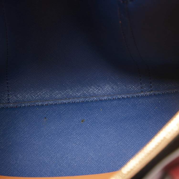 Pre Owned Tory Burch Red Leather Small Perry Tote