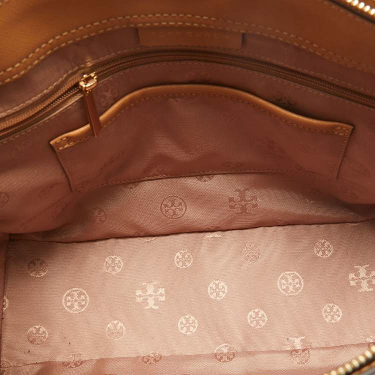 Pre Owned Tory Burch Tan Leather Emerson Tote