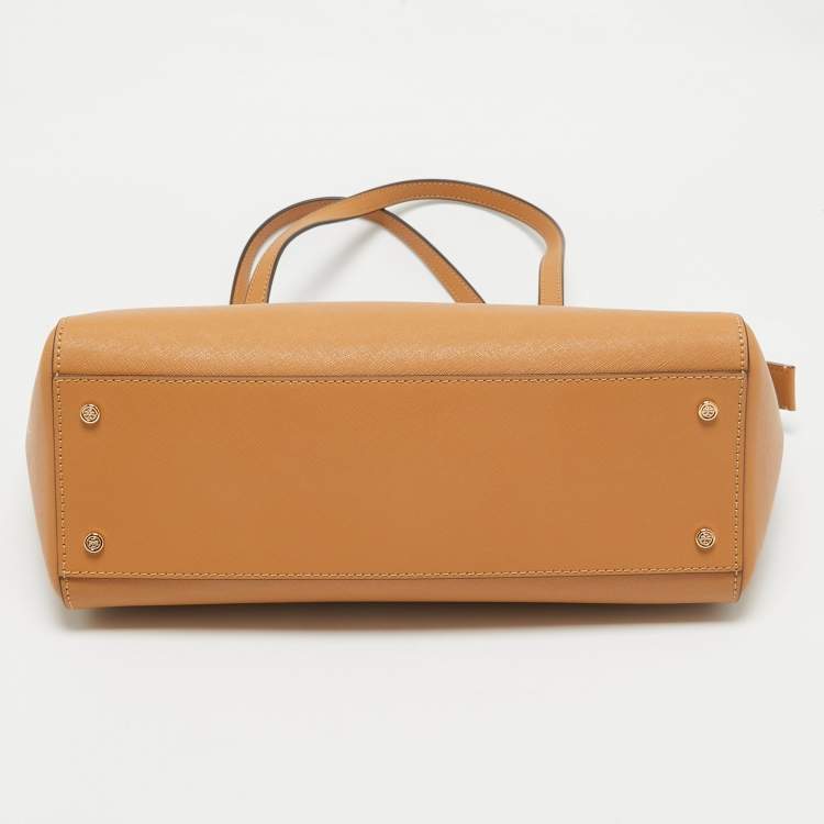 Pre Owned Tory Burch Tan Leather Emerson Tote