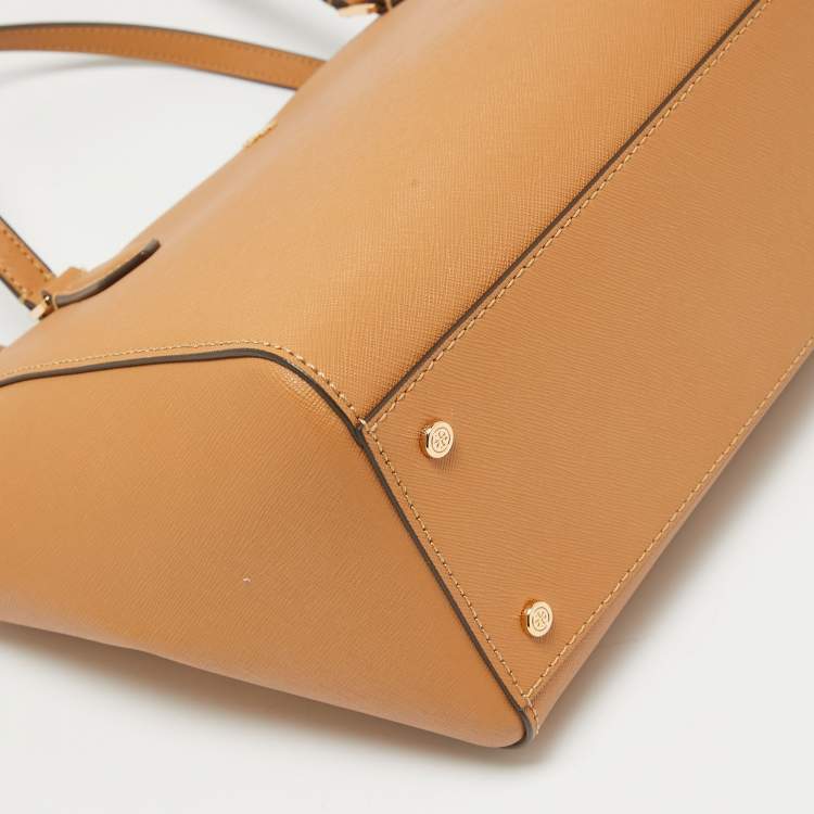 Pre Owned Tory Burch Tan Leather Emerson Tote