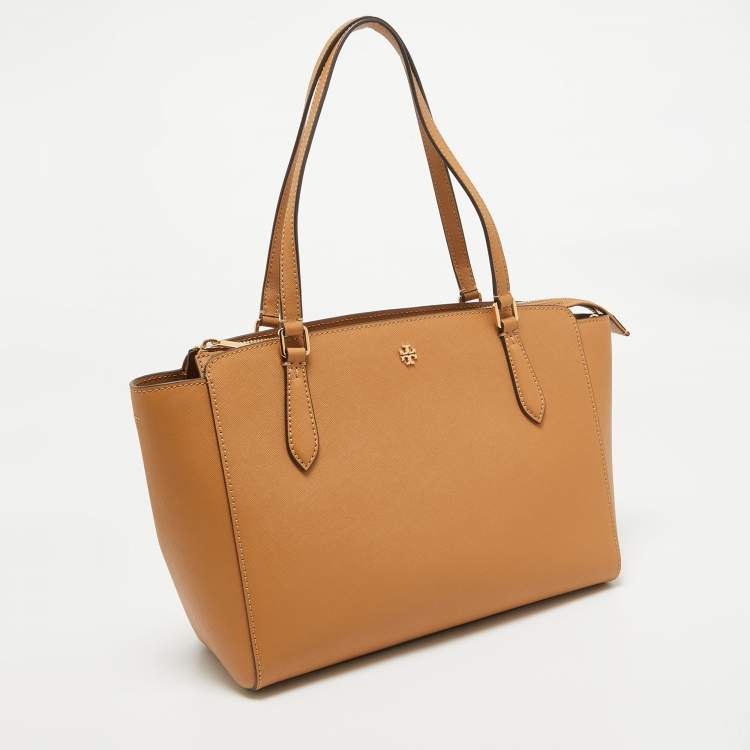 Pre Owned Tory Burch Tan Leather Emerson Tote