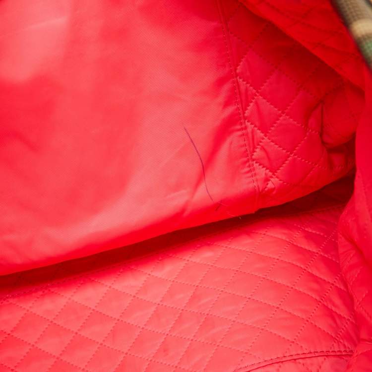 مملوكة مسبقًا Tory Burch Multicolor Plaid Fabric and Leather Ella Shopper Tote